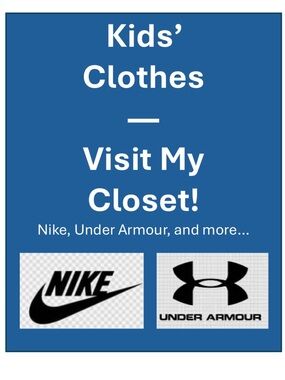 Shop Kids/Boys’ Clothes from my closet: Nike, Under Armour, North Face, and more